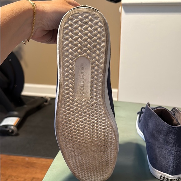 Men's Blue Suede Cole Haan Chukka High-Top/Boot Shoes - Picture 6 of 10